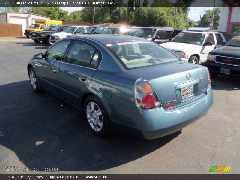 Seascape Light Blue / Charcoal Black 2002 Nissan Altima 2.5 S