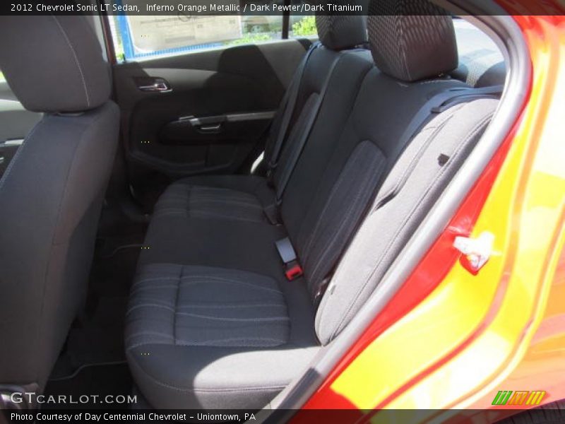 Inferno Orange Metallic / Dark Pewter/Dark Titanium 2012 Chevrolet Sonic LT Sedan
