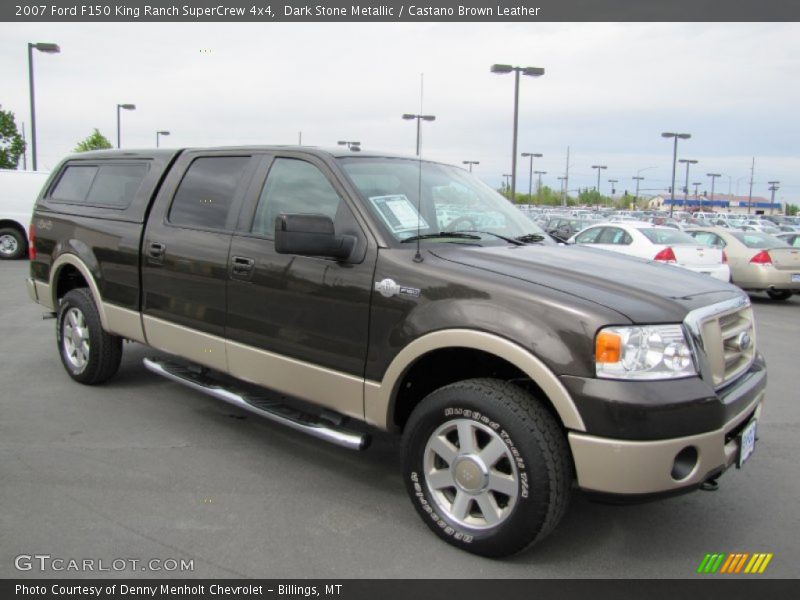 Dark Stone Metallic / Castano Brown Leather 2007 Ford F150 King Ranch SuperCrew 4x4