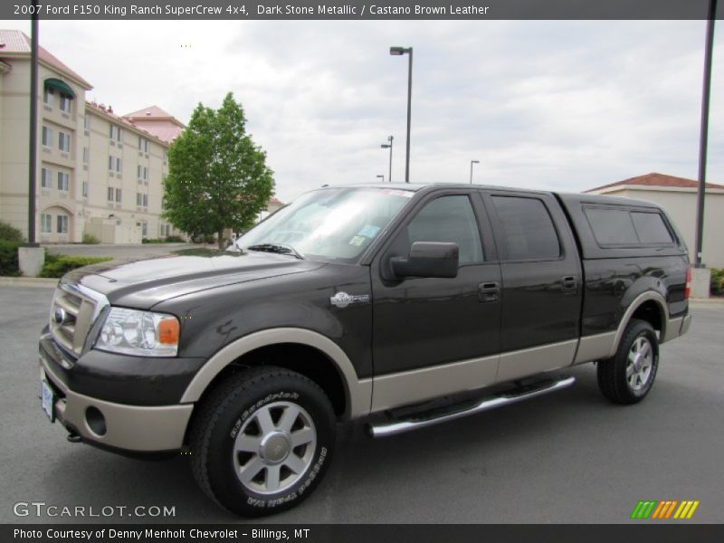 Dark Stone Metallic / Castano Brown Leather 2007 Ford F150 King Ranch SuperCrew 4x4