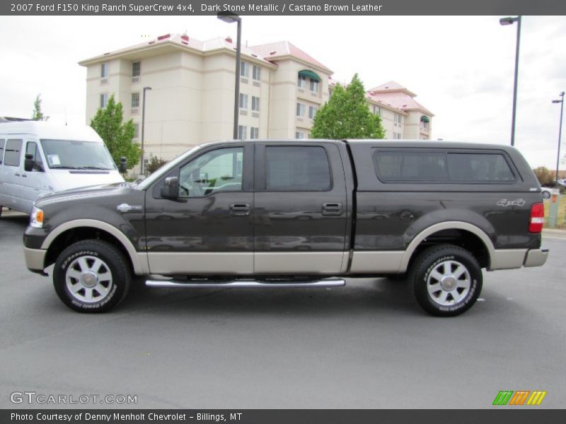 Dark Stone Metallic / Castano Brown Leather 2007 Ford F150 King Ranch SuperCrew 4x4