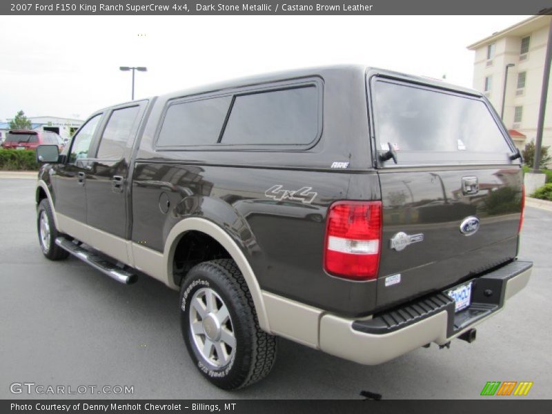 Dark Stone Metallic / Castano Brown Leather 2007 Ford F150 King Ranch SuperCrew 4x4