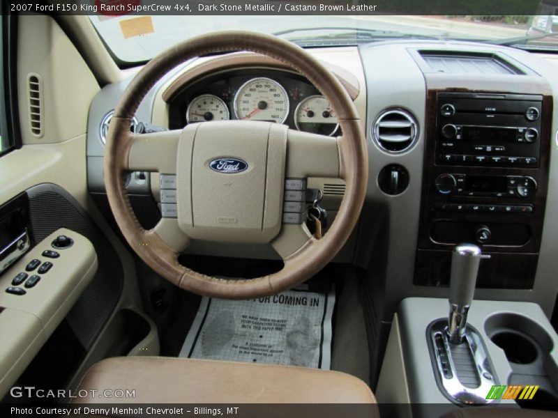Dark Stone Metallic / Castano Brown Leather 2007 Ford F150 King Ranch SuperCrew 4x4