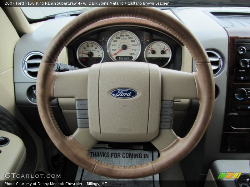 Dark Stone Metallic / Castano Brown Leather 2007 Ford F150 King Ranch SuperCrew 4x4