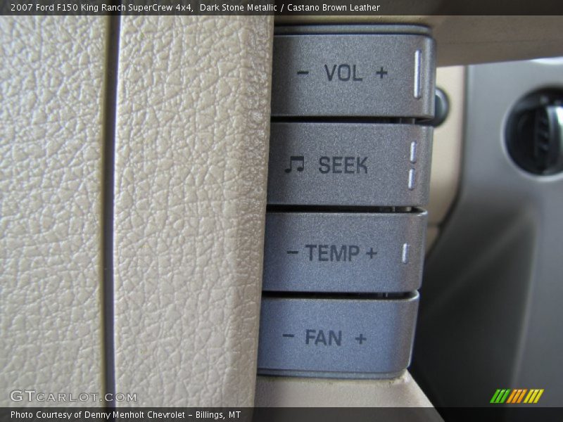Dark Stone Metallic / Castano Brown Leather 2007 Ford F150 King Ranch SuperCrew 4x4