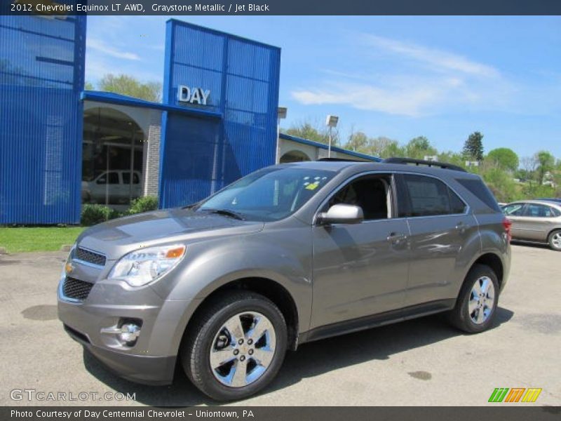 Graystone Metallic / Jet Black 2012 Chevrolet Equinox LT AWD