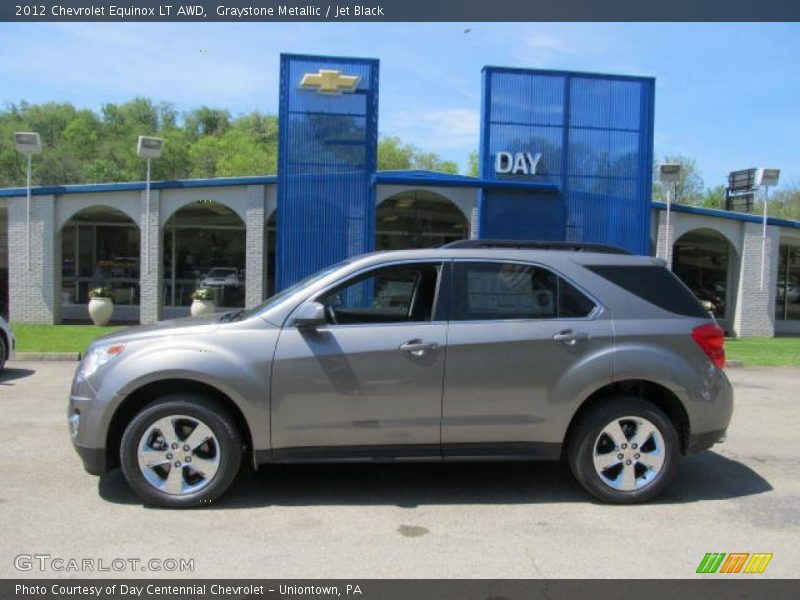 Graystone Metallic / Jet Black 2012 Chevrolet Equinox LT AWD