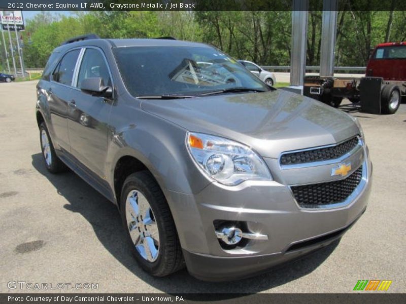 Graystone Metallic / Jet Black 2012 Chevrolet Equinox LT AWD