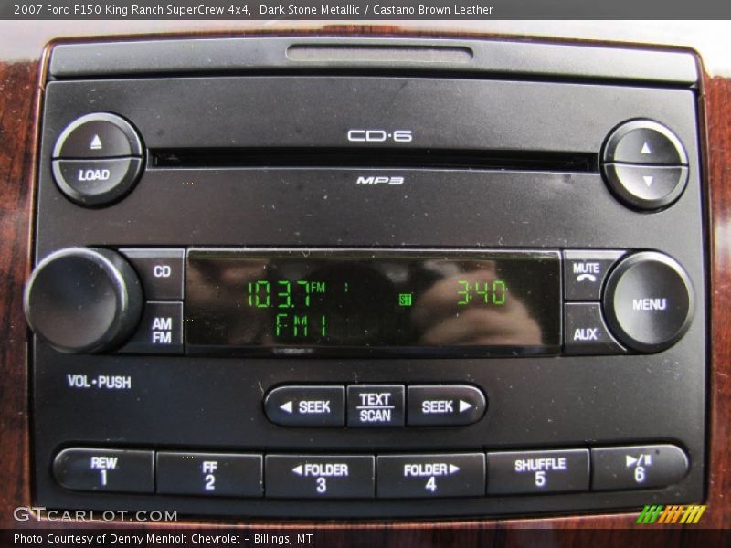 Dark Stone Metallic / Castano Brown Leather 2007 Ford F150 King Ranch SuperCrew 4x4