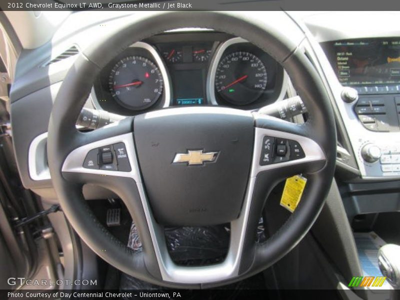 Graystone Metallic / Jet Black 2012 Chevrolet Equinox LT AWD