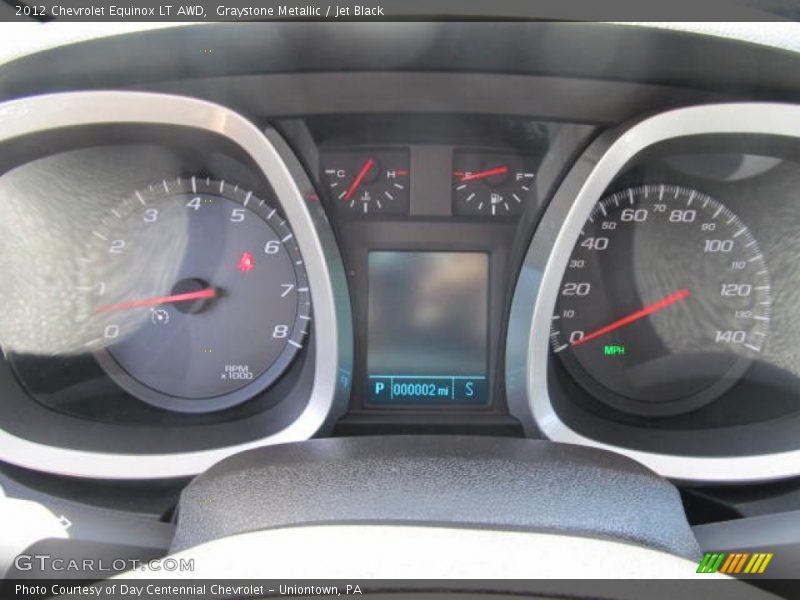Graystone Metallic / Jet Black 2012 Chevrolet Equinox LT AWD