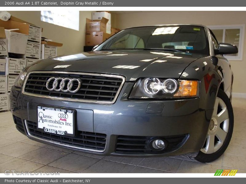 Dolphin Gray Metallic / Ebony 2006 Audi A4 1.8T Cabriolet