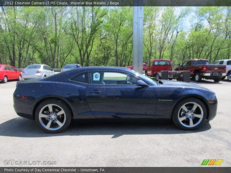 Imperial Blue Metallic / Beige 2012 Chevrolet Camaro LT/RS Coupe