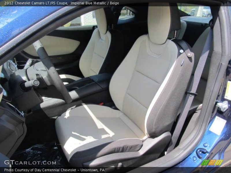 Front Seat of 2012 Camaro LT/RS Coupe