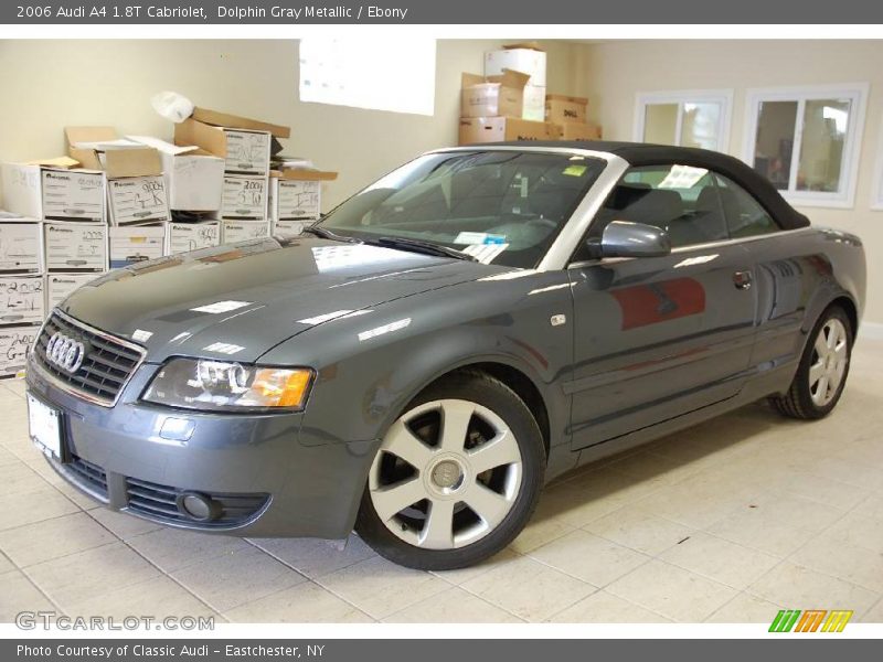 Dolphin Gray Metallic / Ebony 2006 Audi A4 1.8T Cabriolet