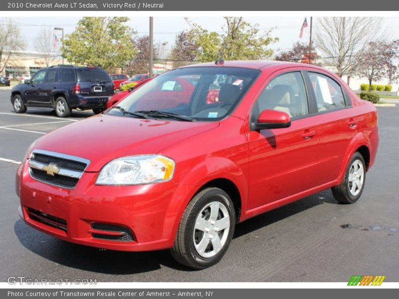Victory Red / Neutral 2010 Chevrolet Aveo LT Sedan