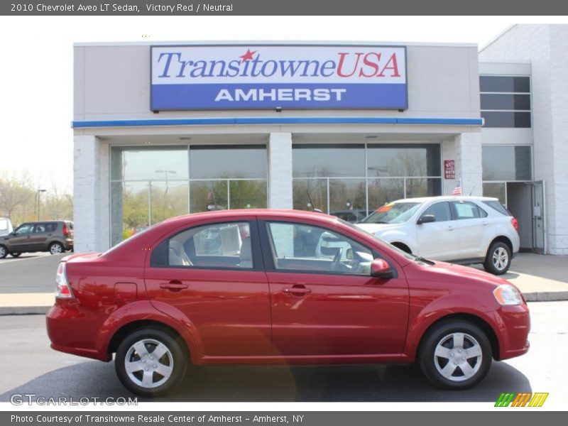 Victory Red / Neutral 2010 Chevrolet Aveo LT Sedan
