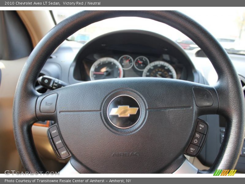 Victory Red / Neutral 2010 Chevrolet Aveo LT Sedan