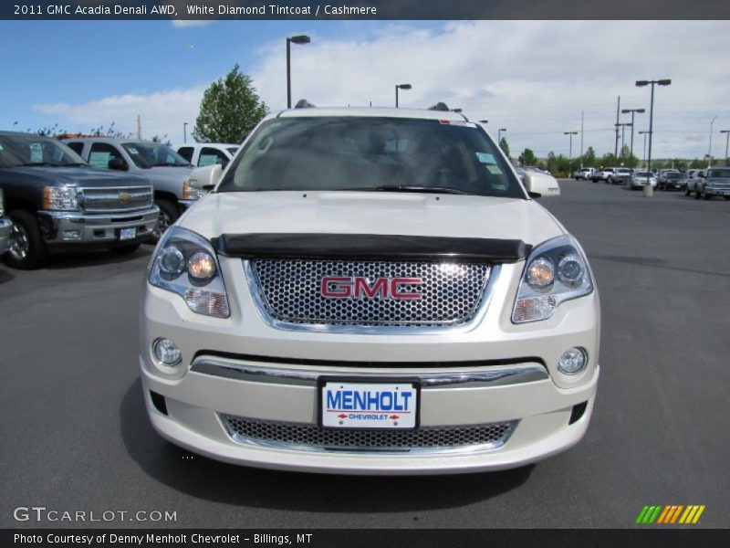 White Diamond Tintcoat / Cashmere 2011 GMC Acadia Denali AWD