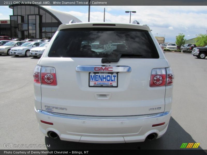 White Diamond Tintcoat / Cashmere 2011 GMC Acadia Denali AWD