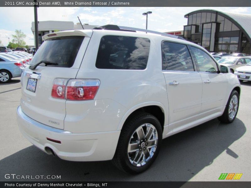 White Diamond Tintcoat / Cashmere 2011 GMC Acadia Denali AWD
