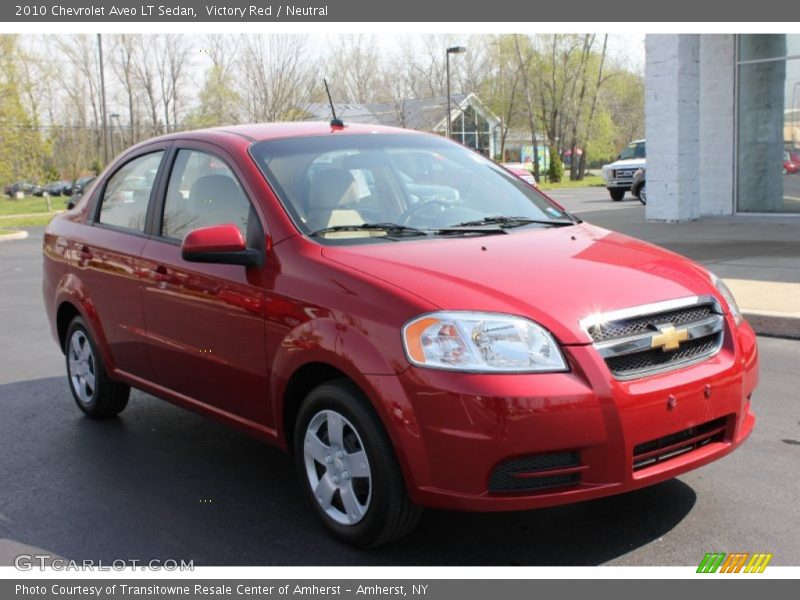 Victory Red / Neutral 2010 Chevrolet Aveo LT Sedan