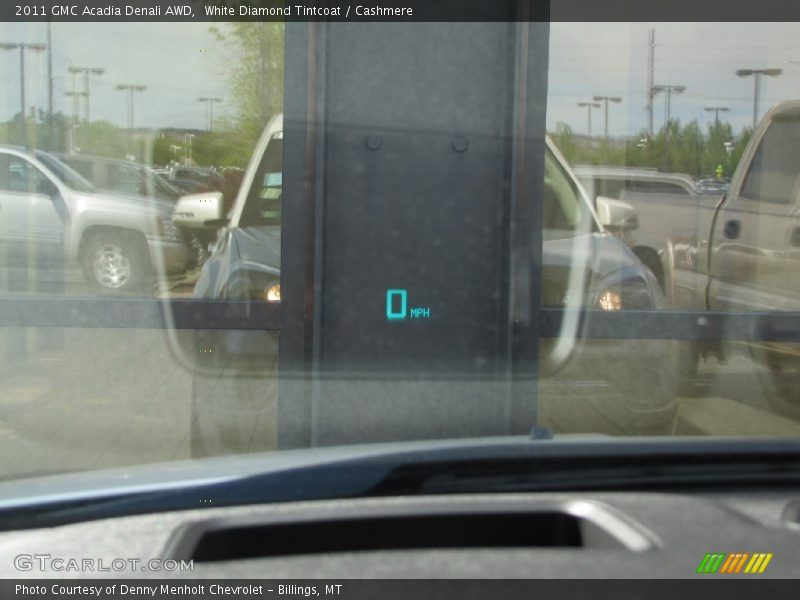 White Diamond Tintcoat / Cashmere 2011 GMC Acadia Denali AWD
