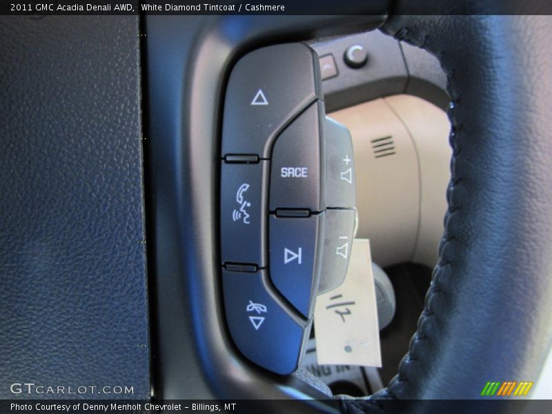 White Diamond Tintcoat / Cashmere 2011 GMC Acadia Denali AWD