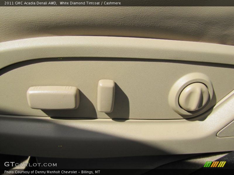 White Diamond Tintcoat / Cashmere 2011 GMC Acadia Denali AWD