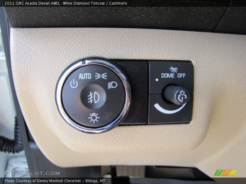 White Diamond Tintcoat / Cashmere 2011 GMC Acadia Denali AWD