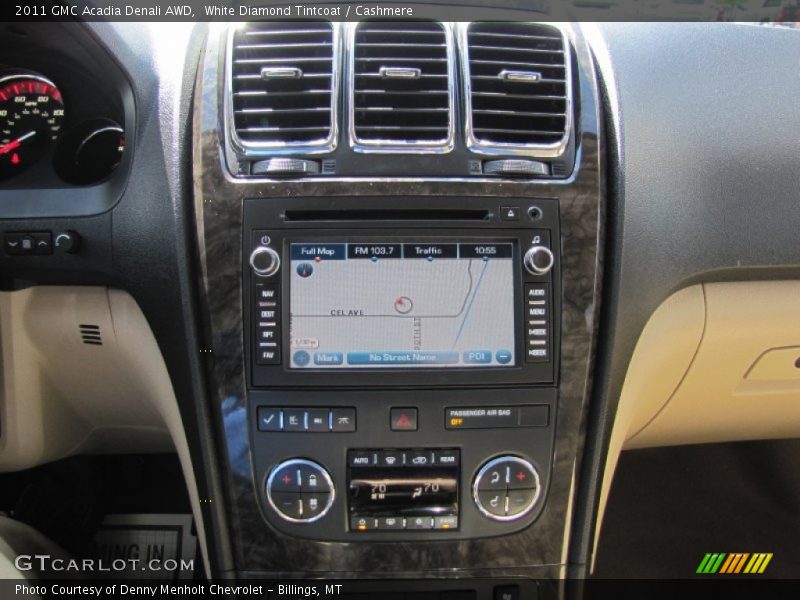 White Diamond Tintcoat / Cashmere 2011 GMC Acadia Denali AWD