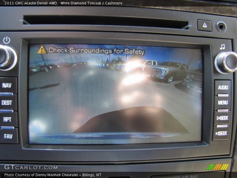 White Diamond Tintcoat / Cashmere 2011 GMC Acadia Denali AWD