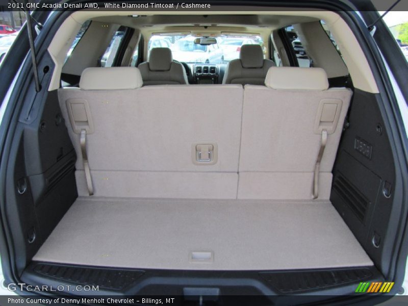White Diamond Tintcoat / Cashmere 2011 GMC Acadia Denali AWD