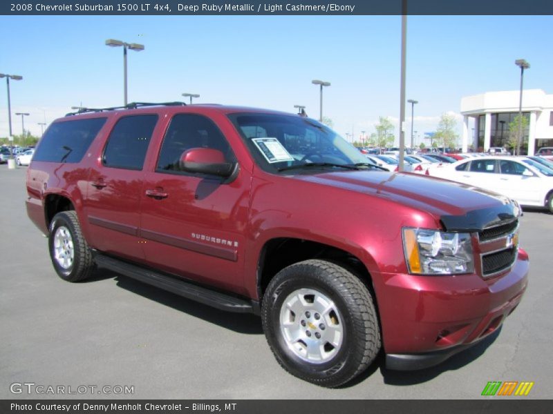 Deep Ruby Metallic / Light Cashmere/Ebony 2008 Chevrolet Suburban 1500 LT 4x4