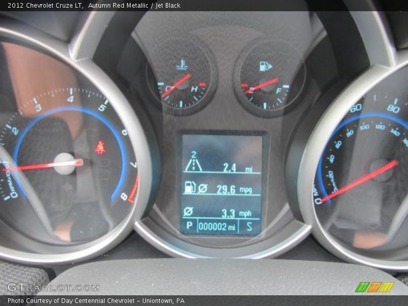 Autumn Red Metallic / Jet Black 2012 Chevrolet Cruze LT