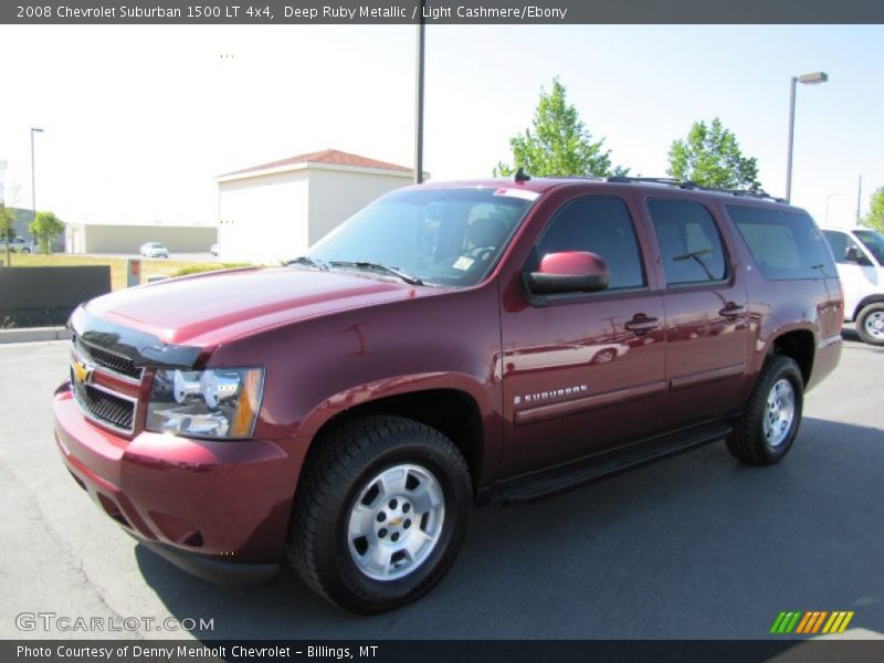 Deep Ruby Metallic / Light Cashmere/Ebony 2008 Chevrolet Suburban 1500 LT 4x4
