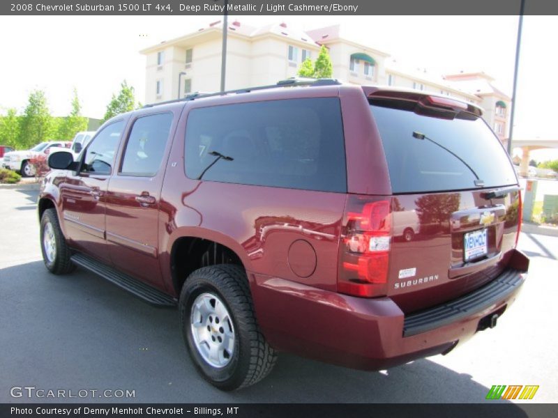 Deep Ruby Metallic / Light Cashmere/Ebony 2008 Chevrolet Suburban 1500 LT 4x4