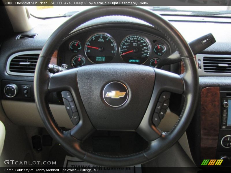 Deep Ruby Metallic / Light Cashmere/Ebony 2008 Chevrolet Suburban 1500 LT 4x4