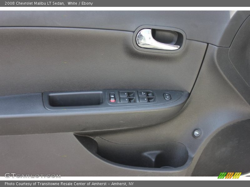 White / Ebony 2008 Chevrolet Malibu LT Sedan