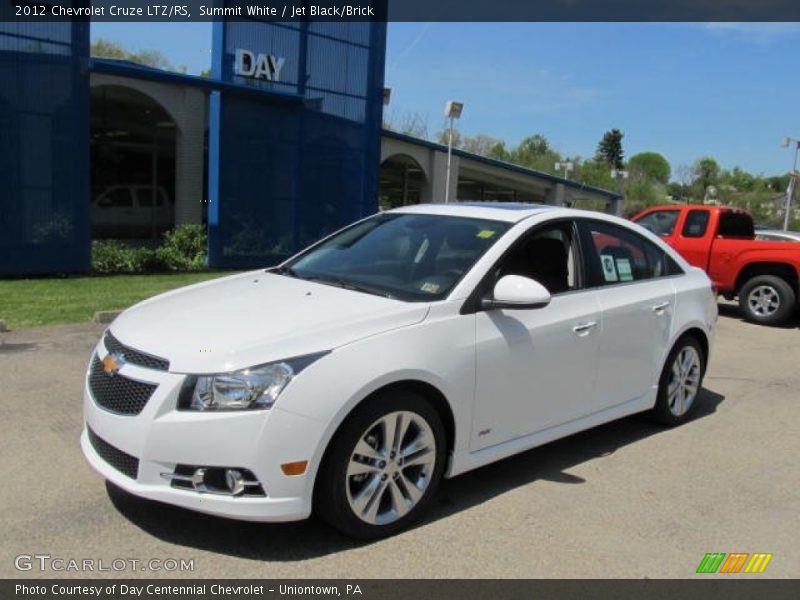 Summit White / Jet Black/Brick 2012 Chevrolet Cruze LTZ/RS