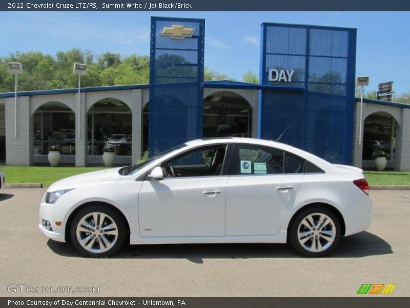 Summit White / Jet Black/Brick 2012 Chevrolet Cruze LTZ/RS