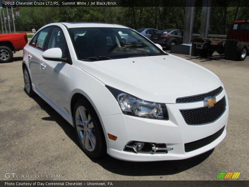 Summit White / Jet Black/Brick 2012 Chevrolet Cruze LTZ/RS