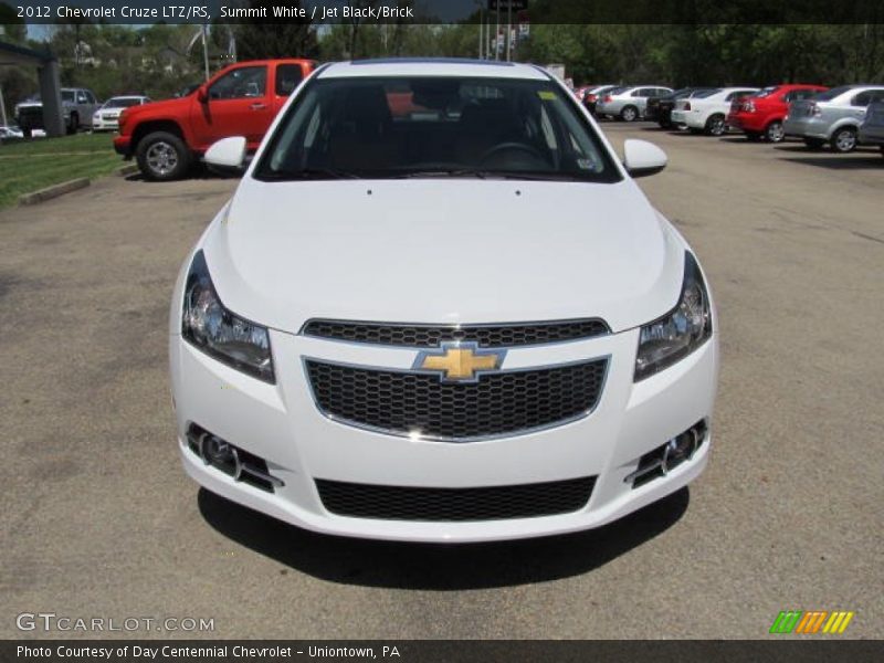 Summit White / Jet Black/Brick 2012 Chevrolet Cruze LTZ/RS