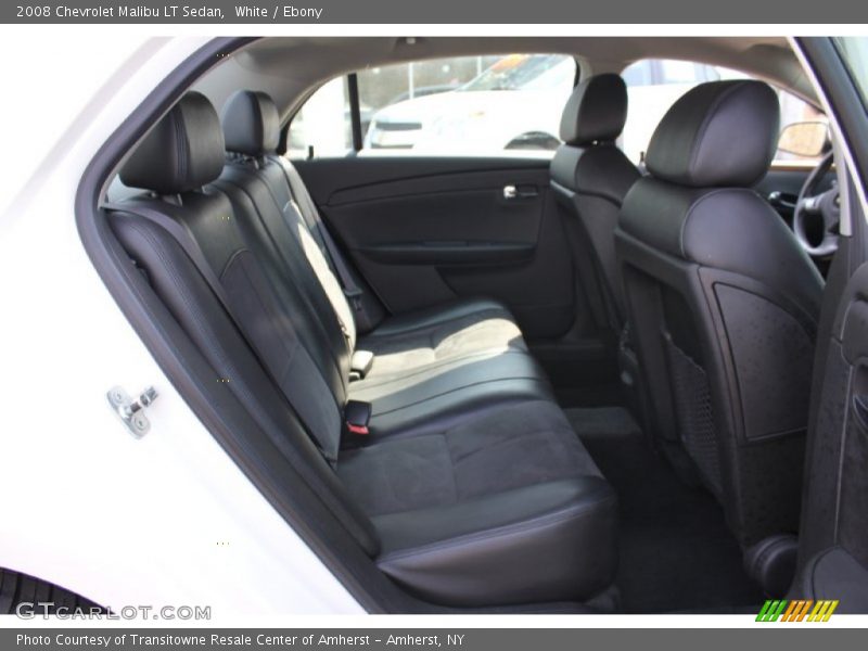 White / Ebony 2008 Chevrolet Malibu LT Sedan