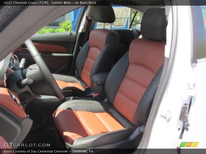 Summit White / Jet Black/Brick 2012 Chevrolet Cruze LTZ/RS