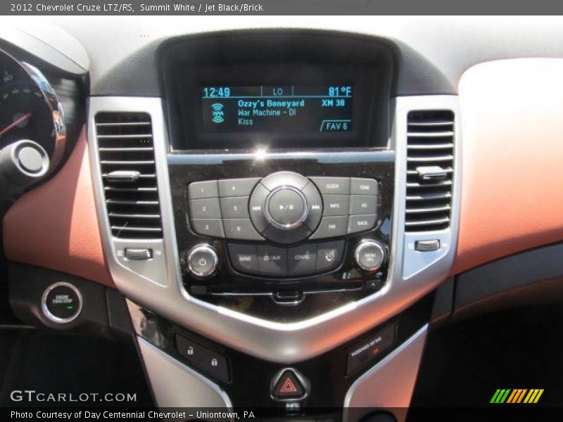 Summit White / Jet Black/Brick 2012 Chevrolet Cruze LTZ/RS
