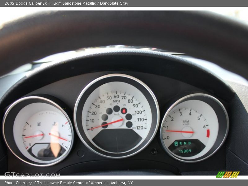 Light Sandstone Metallic / Dark Slate Gray 2009 Dodge Caliber SXT