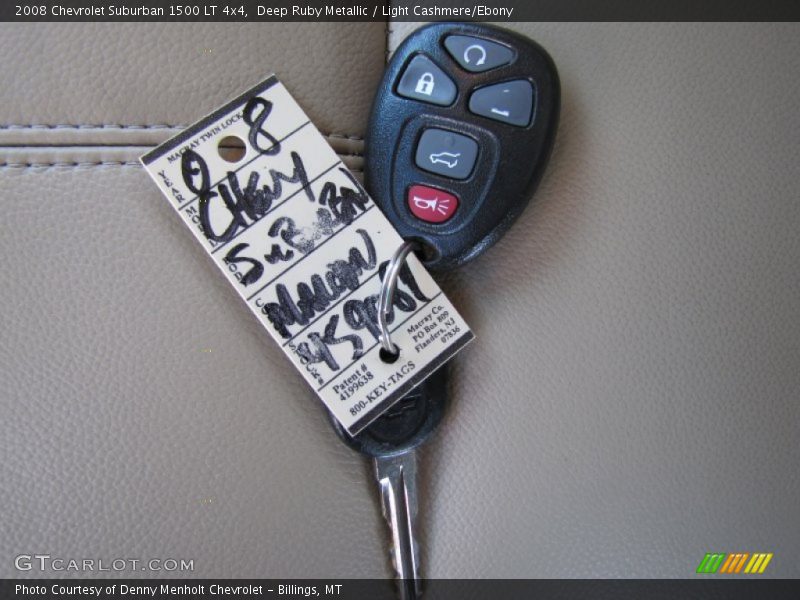 Deep Ruby Metallic / Light Cashmere/Ebony 2008 Chevrolet Suburban 1500 LT 4x4