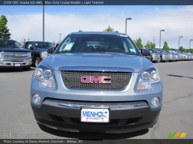 Blue-Gold Crystal Metallic / Light Titanium 2008 GMC Acadia SLE AWD