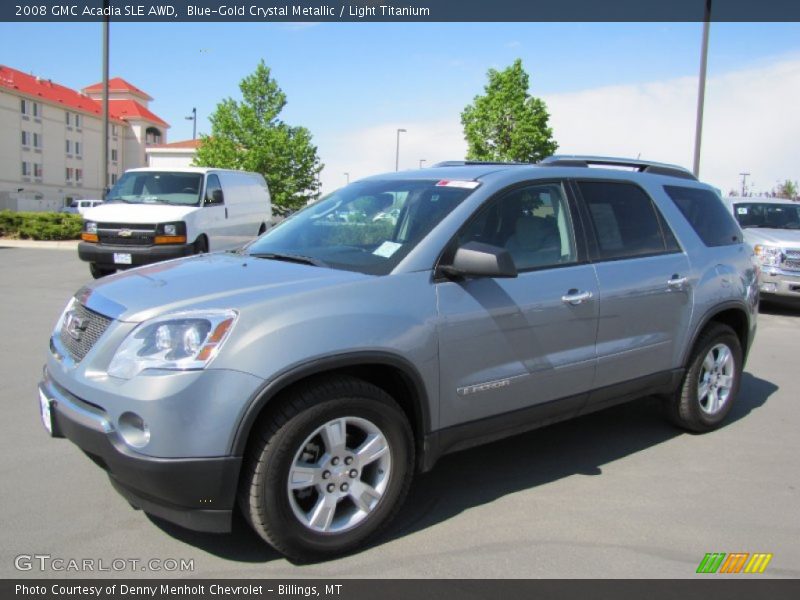 Blue-Gold Crystal Metallic / Light Titanium 2008 GMC Acadia SLE AWD
